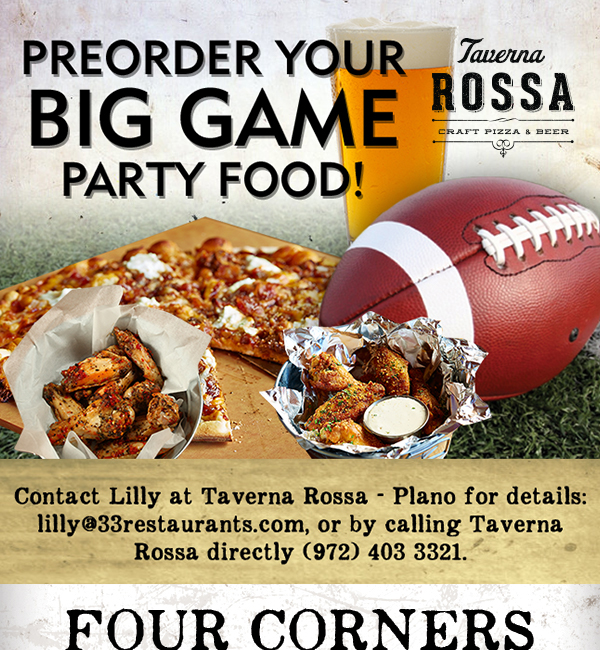 Taverna Rossa
							 Preorder your big game party food!
							 See image for full disclaimer