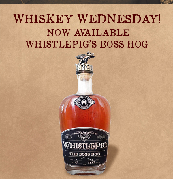 Whiskey Wednesday
							 See image for full details
