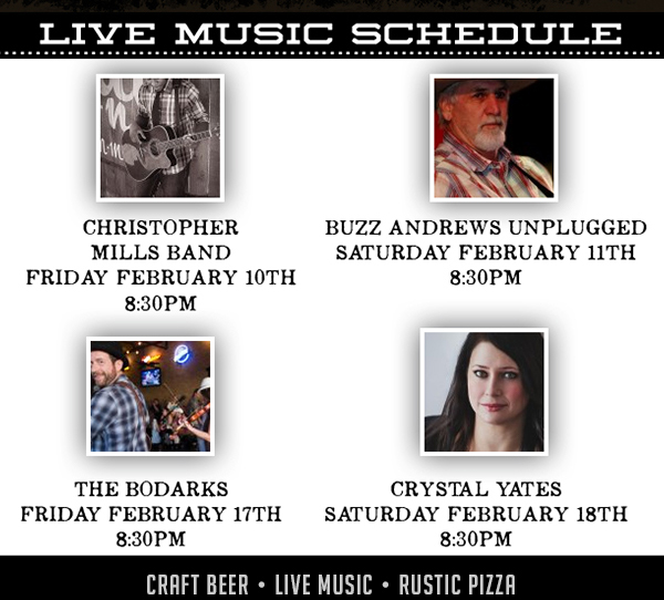 Live Music Schedule
							 See image for full details