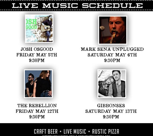Live Music Schedule
							 See image for full details