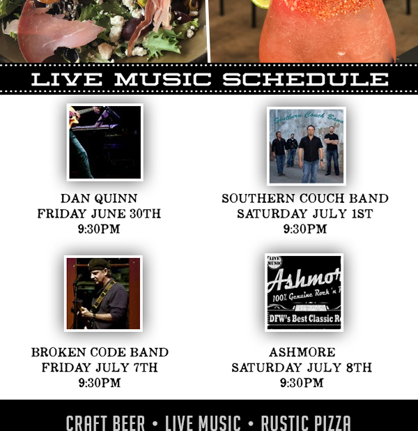 Music Schedule
							 See image for full details