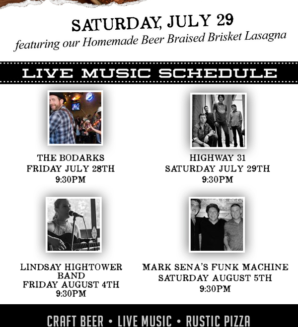 Music Schedule
							 See image for full details