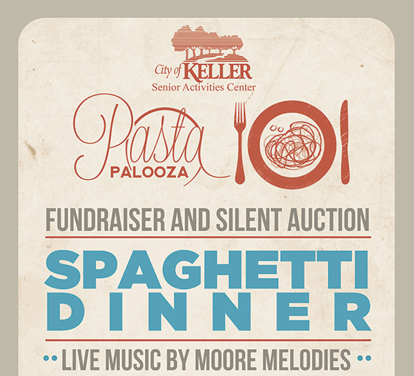 PastaPalooza
							Fundraiser and Silent Auction
							Spaghetti Dinner
							Live music by Moore Melodies