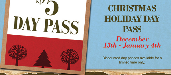 Christmas Day Pass Dec 13 - Jan 4
							See image for full details