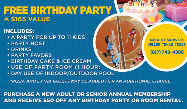 Free Birthday Party
							 See image for full details