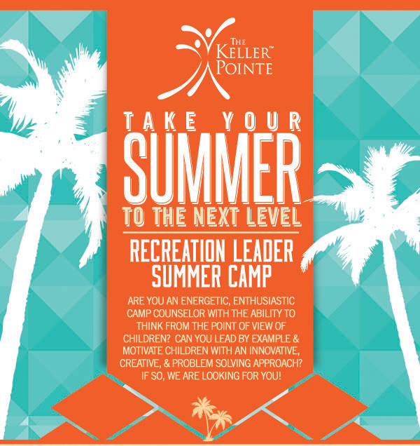 Take your summer to the next level
							 Recreation Leader Summer Camp
							 See image for full details