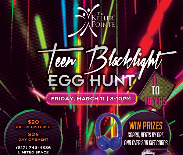 Teen Blacklight Egg Hunt
							 See image for full details
