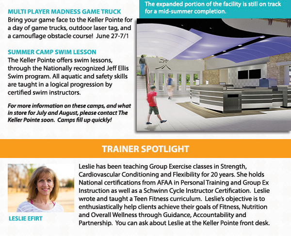 Construction Update
							 Trainer Spotlight
							 See image for full details