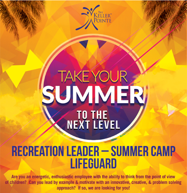 Take your summer to the next level
							 Recreation Leader - Summer Camp Lifeguard
							 See image for full details