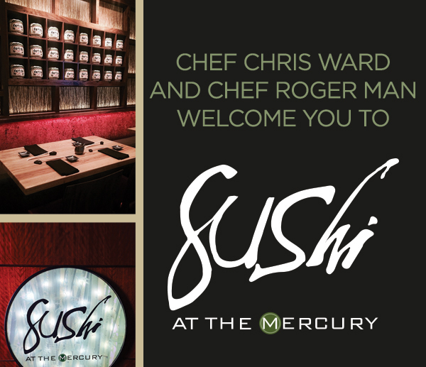 Sushi at The Mercury
