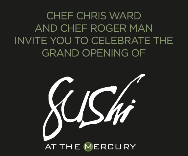Sushi at The Mercury