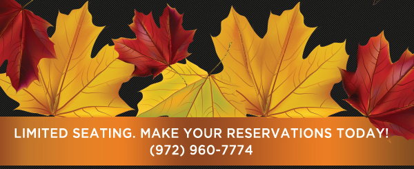 
							 Limited seating. Make your reservations today.
							 See image for full details