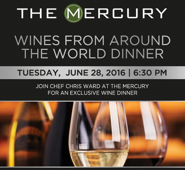 Wines from around the World Dinner
							 See image for details
