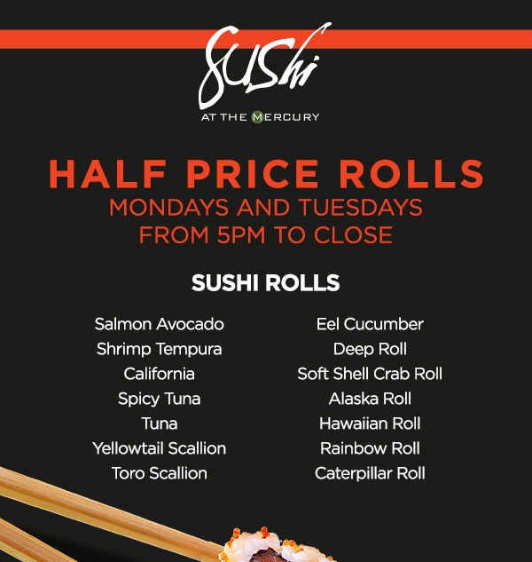 Half Price Rolls
							 See image for details