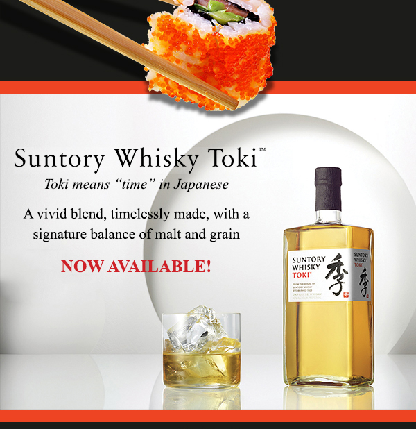 Suntory Whisky Toki now available
							 See image for full details