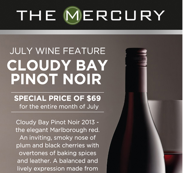 July Wine Feature
							 See image for details