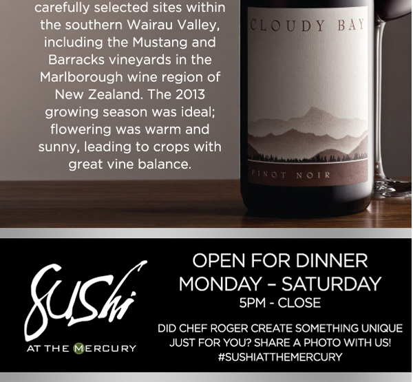 Open for Dinner Tues - Sat
							 5pm - close
							 See image for full details