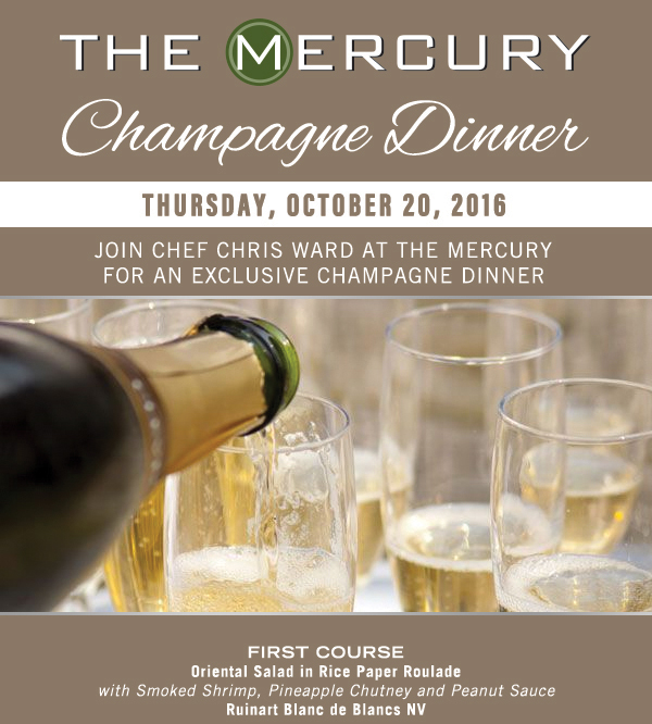 Champagne Dinner
							 See image for details