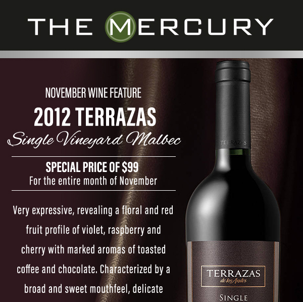 November Wine Feature
							 See image for details