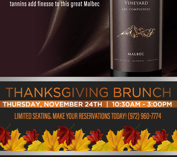 Open for Dinner
							 Mon - Sat 5pm - close
							 See image for full details