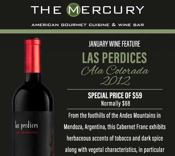 January Wine Feature
							 See image for details