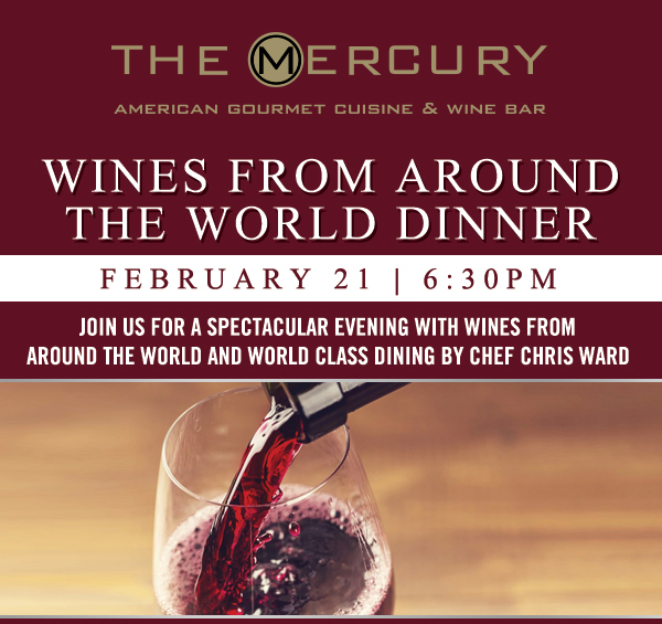 Wines From Around the World Dinner
							 See image for details