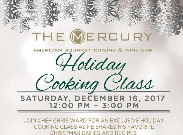 Holiday Cooking Class
							 See image for details