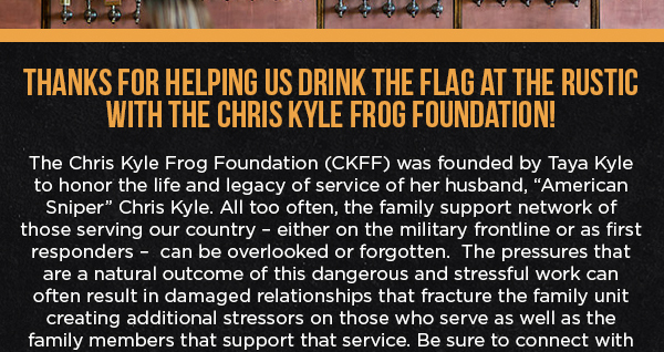 Thanks for Drinking the Flag with us!
							 See image for full details