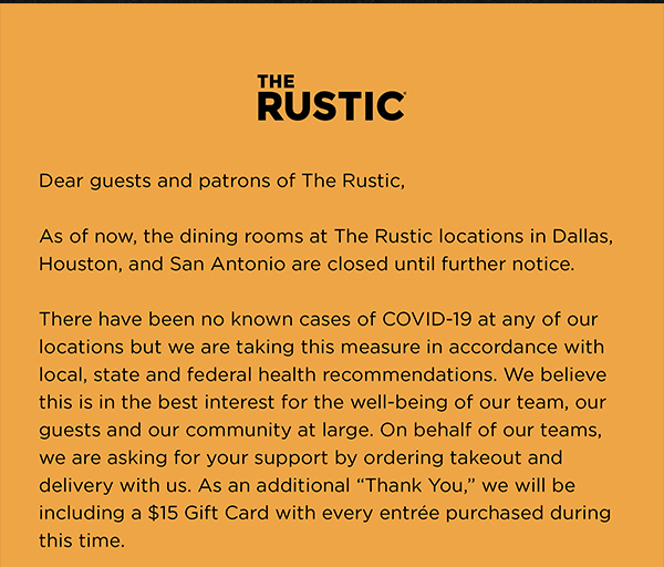The Rustic
											 See image for full details