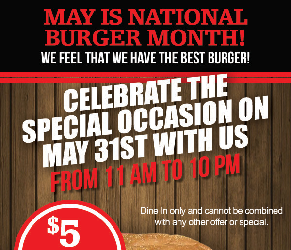 National Burger Month
							 See image for details