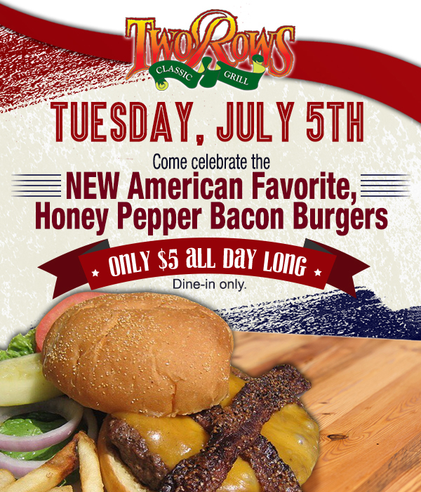 Come celebrate the
							 NEW American Favorite
							 See image for details