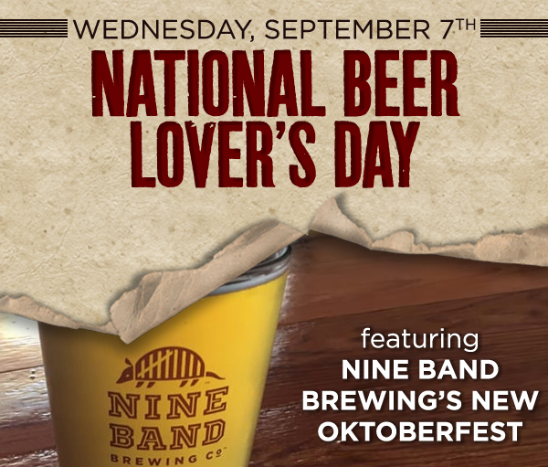 National Beer Lover's Day
							 See image for details