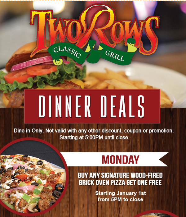 Dinner Deals
							 See image for details
