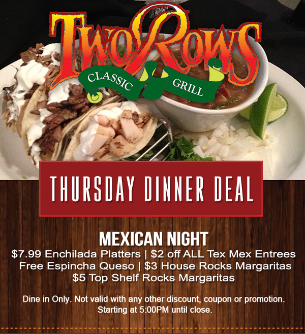 Dinner Deals
							 See image for details