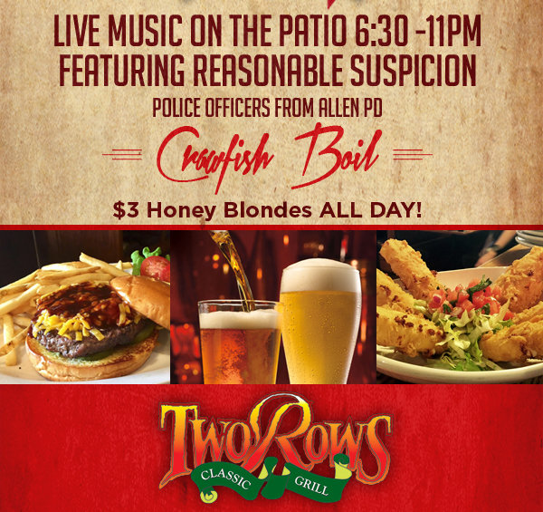 Friday, March 10
							 Crawfish Boil
							 Drink Specials
							 See image for details