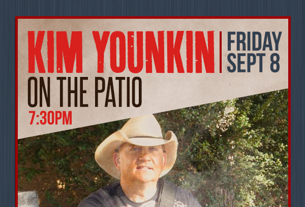 Two Rows
							 Kim Younkin on the Patio