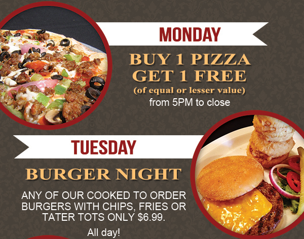 Daily Specials
							 See image for details