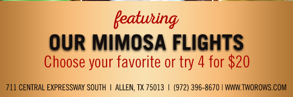 www.tworows.com - Allen's favorite hometown restaurant & bar featuring wood-fired brick oven pizza, big ole burgers, spacious patio, and much more!