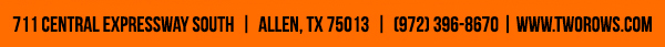 www.tworows.com - Allen's favorite hometown restaurant & bar featuring wood-fired brick oven pizza, big ole burgers, spacious patio, and much more!