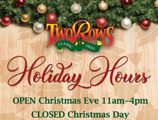 www.tworows.com - Allen's favorite hometown restaurant & bar featuring wood-fired brick oven pizza, big ole burgers, spacious patio, and much more!