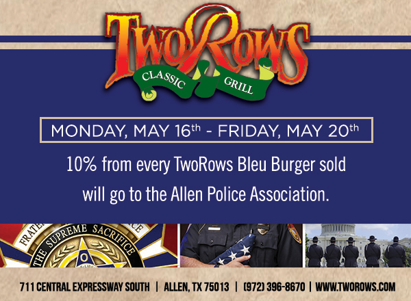 www.tworows.com - Allen's favorite hometown restaurant & bar featuring wood-fired brick oven pizza, big ole burgers, spacious patio, and much more!