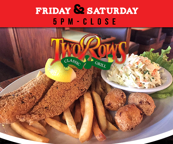 www.tworows.com - Allen's favorite hometown restaurant & bar featuring wood-fired brick oven pizza, big ole burgers, spacious patio, and much more!