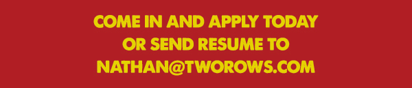 www.tworows.com - Allen's favorite hometown restaurant & bar featuring wood-fired brick oven pizza, big ole burgers, spacious patio, and much more!