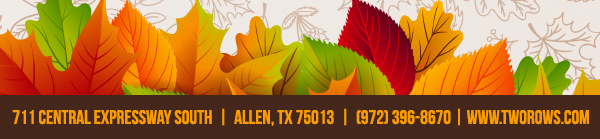 www.tworows.com - Allen's favorite hometown restaurant & bar featuring wood-fired brick oven pizza, big ole burgers, spacious patio, and much more!