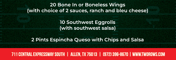 www.tworows.com - Allen's favorite hometown restaurant & bar featuring wood-fired brick oven pizza, big ole burgers, spacious patio, and much more!