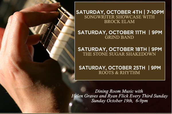 Live Tunes in the Lounge 9pm
							See image for full schedule