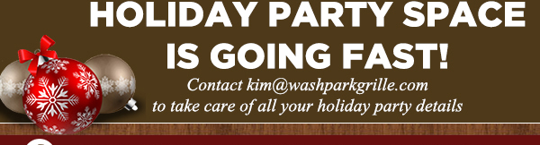 Holiday Party space is going fast!