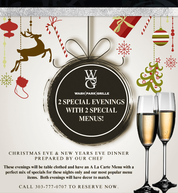 2 special evenings
							 with 2 special menus
							 See image for full details