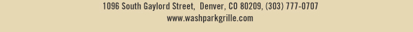 Washington Park Grille
											 See image for full details