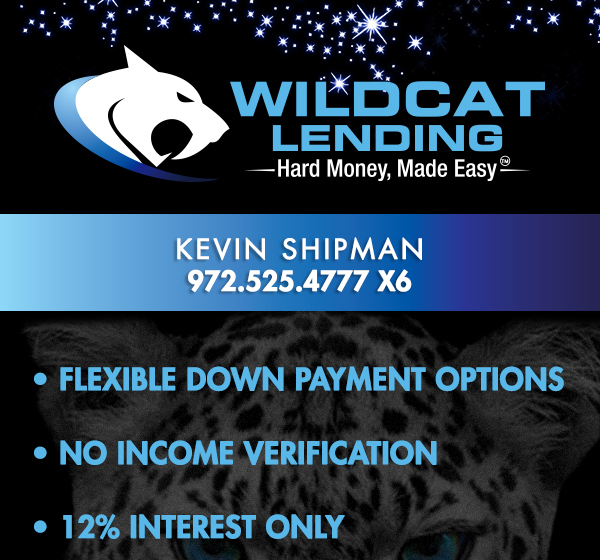 Wildcat Lending
							 Hard Money, Made Easy
							 See image for full details